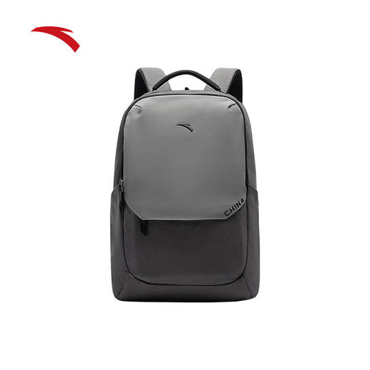 安踏双肩包 大容量通勤包运动背包减负电脑包简约黑色背包192517153 商品图0