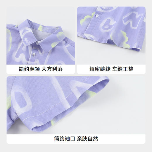 男童翻领短袖上衣夏季新款安奈儿童装实体店同款XB521602 商品图4