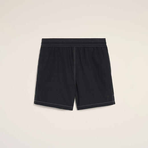 AMI 男士心形徽标刺绣休闲短裤 黑色 HBW006 PA0027 001 商品图0