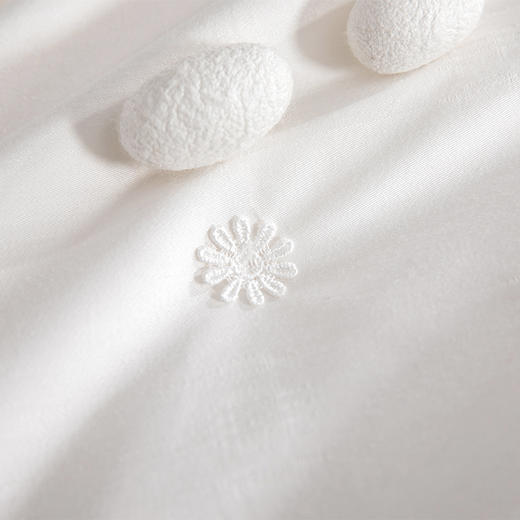 多喜爱 南风晓梦纯蚕丝春秋被/冬被/子母被【100%纯蚕丝】【全棉面料】【手工钉花】【提花工艺】【20CM加长检测口】【织带工艺】【礼盒包装】野生有机蚕丝 中长丝绵 盈润 A类标准 商品图3