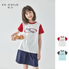 棵初 2025春夏第二波新品撞色拼接印花短袖T恤860K256037CD 商品缩略图0