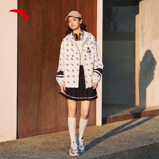 安踏（ANTA）梭织薄外套 女子2025年夏季潮流百搭外套复古休闲上衣162518603 商品图2
