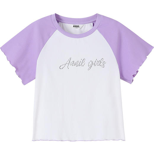 女童短袖针织衫夏季新款安奈儿童装实体店同款AG521653 商品图9