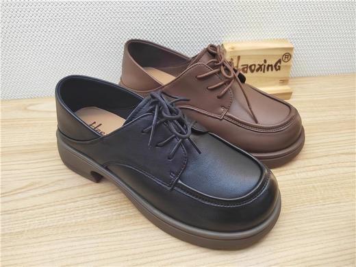 豪行新款23338569真皮职业休闲低跟女鞋单鞋皮鞋 商品图3