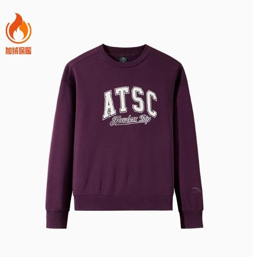 安踏泡芙绒卫衣丨圆领套头卫衣女秋季新款休闲潮流百搭打底衫上衣162448729 商品图1