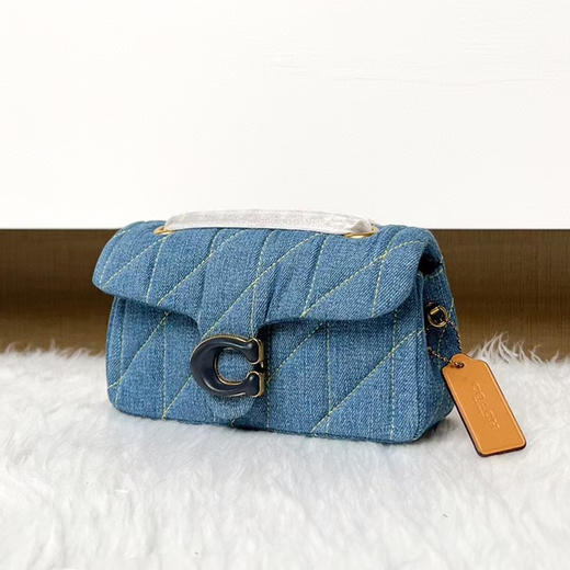 蔻*丹宁牛仔单肩包链条包 商品图4