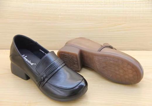 豪行新款23394561真皮时尚休闲低跟女鞋单鞋皮鞋 商品图4