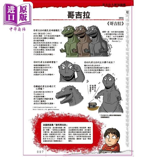 【中商原版】哥吉拉大解剖图鉴：西川伸司解构怪兽深渊 港台艺术原版 西川伸司 奇幻基地出版 商品图2