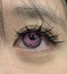 illusionDuck 半年抛  像素玫瑰星 直径14.5mm着色13.9mm