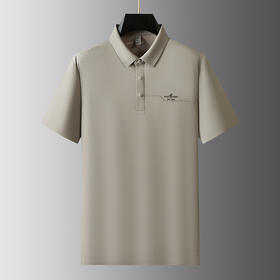 【冰丝】【DDP】大依优型大码短袖POLO衫弹力翻领商务休闲透气半袖夏季上衣