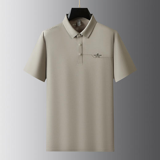 【冰丝】【DDP】大依优型大码短袖POLO衫弹力翻领商务休闲透气半袖夏季上衣 商品图0