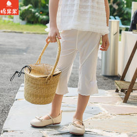 棉果果夏季商场专柜同款女童针织七分裤M222201425308