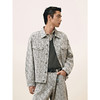 GXG男装 新年系列满身提花蛇纹工字扣时尚翻领夹克外套25年春热卖 商品缩略图2