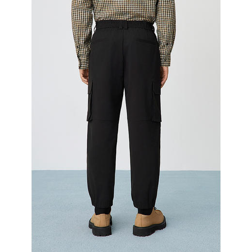 GXG男装 斜纹肌理束脚工装裤男宽松工装休闲裤通勤长裤 25春热卖 商品图3