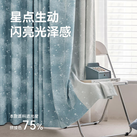 【星辰大海】金蝉高克重色织提花窗帘 商品图4