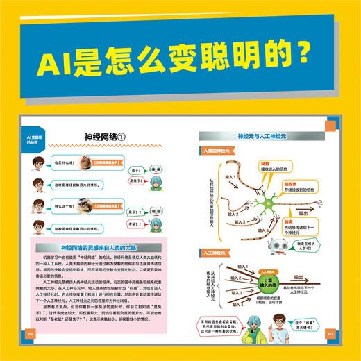 孩子爱看的漫画人工智能 一本老少皆宜的AI入门科普读物 deepseek入门书籍 商品图3