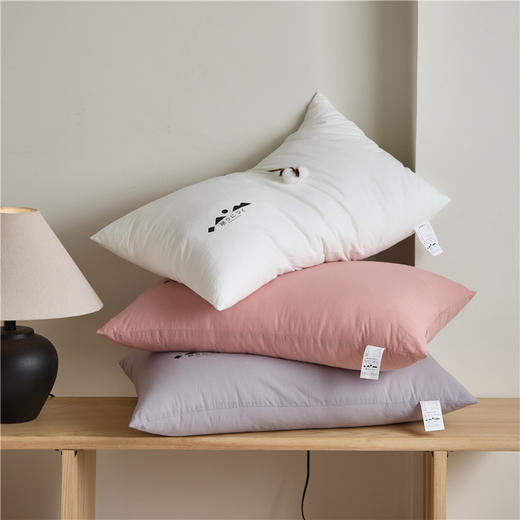 自然醒A类全棉色织水洗枕头枕芯助睡眠护颈椎成人家用一对装酒店专用整头套男学生宿舍XK 商品图4