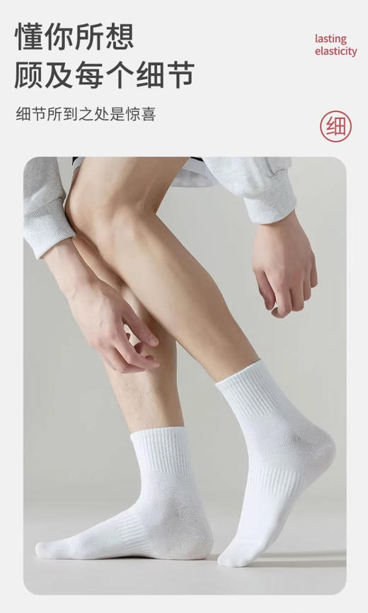 百搭精梳棉中筒袜MC7027 商品图2