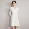 IWY/气质米色连衣裙轻奢高级感单排扣西服裙春秋中长款时尚通勤职场女装Q1260 商品缩略图2