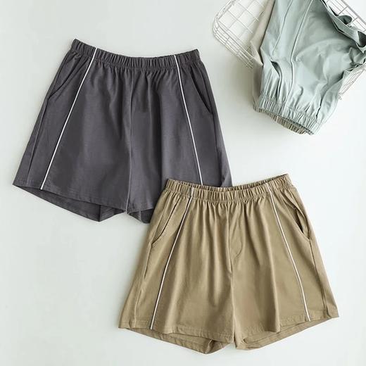 *weyo男款长绒棉液氨新款撞色条休闲短裤小螺纹短裤23503、23505 商品图0