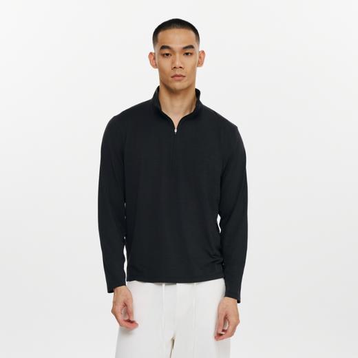 oneup半拉链立领长袖Polo 商品图1