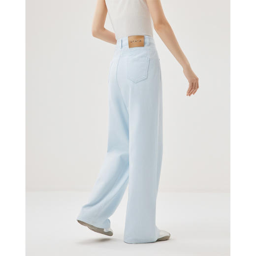 IEF/爱依服2025长裤春季 韩版简约气质通勤百搭显瘦阔腿裤N0104 商品图4