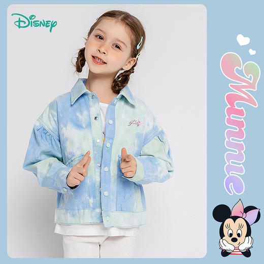 迪士尼童装女童甜美米妮时尚牛仔外套潮春新品 商品图2