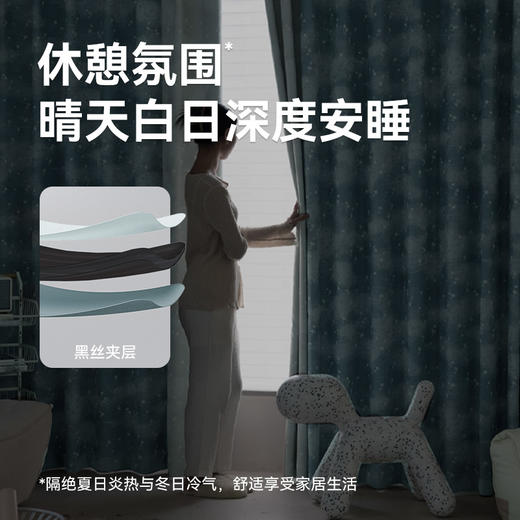 【星辰大海】金蝉高克重色织提花窗帘 商品图2