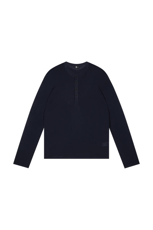 oneup天丝羊毛亨利领长袖T恤 商品图5