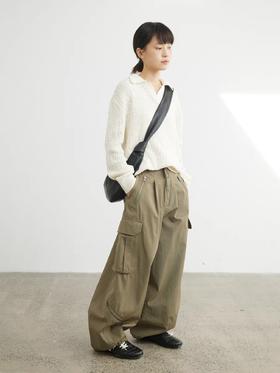 步履不停/5A43141C/工装阔腿裤