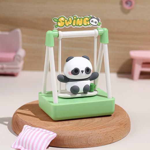 【趣味秋千摆件，秋千一摇烦恼消~】新款招财猫财神爷荡秋千摆件 办公室桌面车装饰 解压儿童礼品玩具-QQ 商品图6