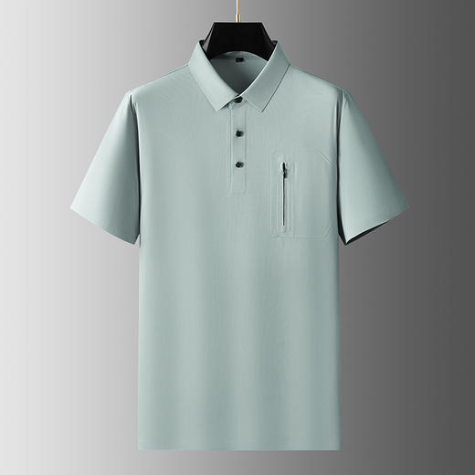 【冰丝】【DDP】大依优型大码短袖POLO衫弹力翻领商务休闲透气半袖夏季上衣 商品图3