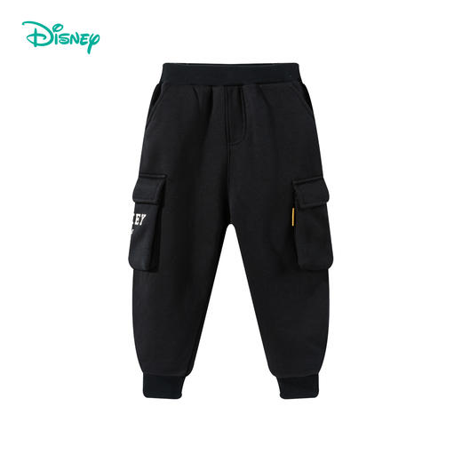 【商城同款】迪士尼男宝宝休闲长裤秋冬装时尚儿童保暖加绒裤子宽松百搭运动裤ZD3DK016 商品图5