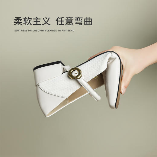 品质好货|Safiya/索菲娅2025气质法式方头玛丽珍单鞋SFD1111727 商品图11