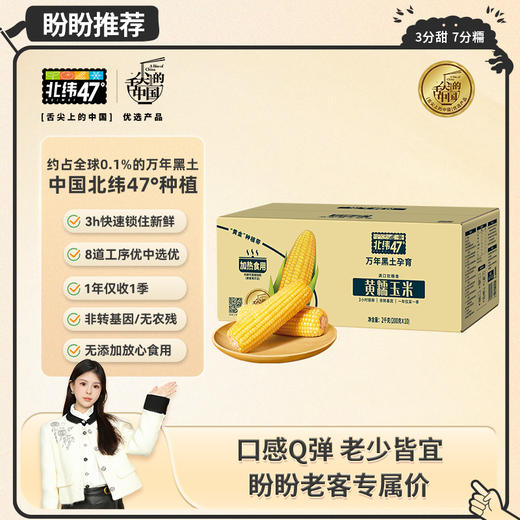 【盼盼专属黄糯玉米】北纬47°高品质香甜黄糯玉米营养美味 商品图0