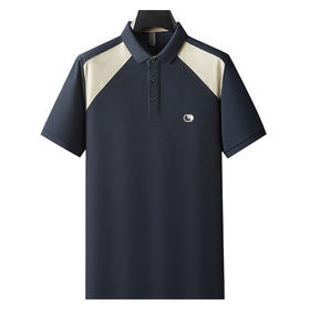 【DDP】大依优型大码短袖POLO衫加肥加大半袖拼色polo衫夏季薄款肥佬时尚休闲胖子上衣