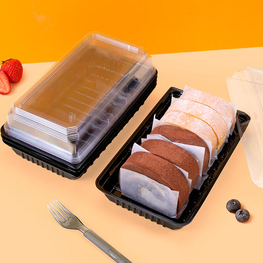 喇叭花蛋糕卷包装盒日式瑞士卷切块毛巾卷中式烘焙甜品糕点桃酥盒 商品图4