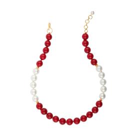 订购6周到｜Bounkit-Julissa-红玛瑙 珍珠 项链［美国设计师］