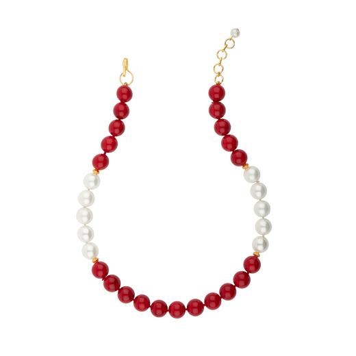 订购6周到｜Bounkit-Julissa-红玛瑙 珍珠 项链［美国设计师］ 商品图0