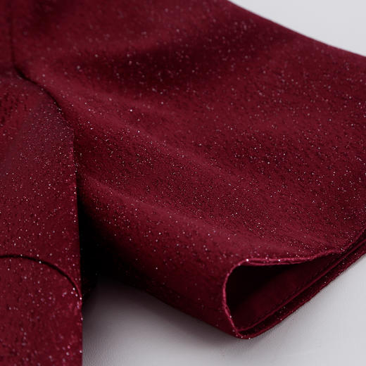 QF805斯尔丽2025新款喜妈妈商场同款宴会改良拼接蕾丝旗袍烫钻连衣裙 商品图6