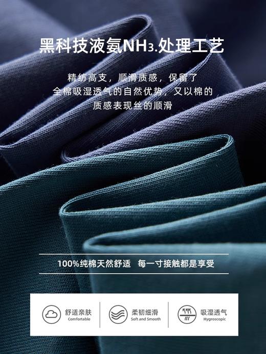 *weyo男款长绒棉液氨新款休闲简约居家短裤23501 商品图2