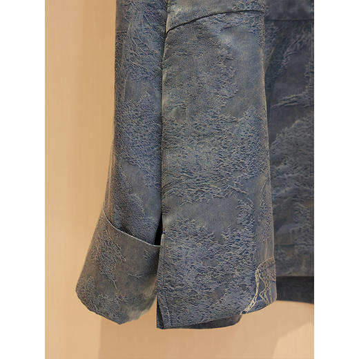 【抖音专属】新中式男衬衣（25710905帝释青-奢定款） 商品图3