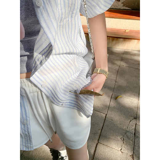 <曾小咸推荐>3.26现货秒杀 ！微信超特价！韩系条纹刺绣衬衫 日常169.99 立减90 秒杀79.99！！ 商品图3