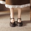 手工女鞋英伦风高跟玛丽珍鞋2025新款真皮复古厚底单鞋7.5CM 商品缩略图4