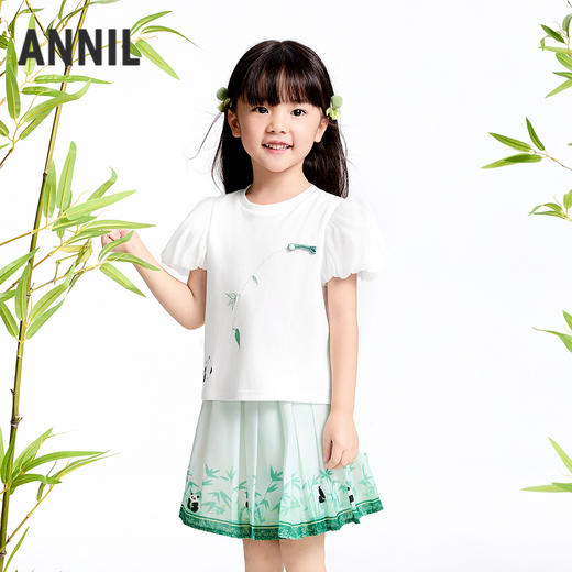 女童液氨套装夏季新款安奈儿童装实体店同款XG521702 商品图1