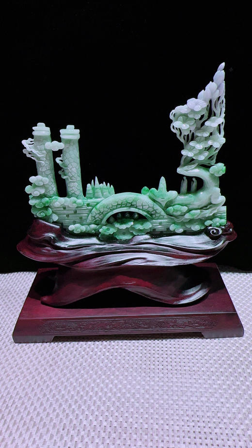 620893翡翠摆件【鹿鸣蝉音】 商品图3