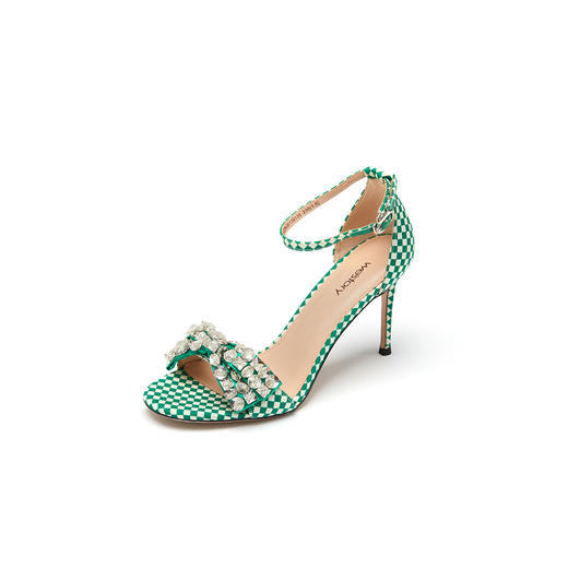 westory一字带仙女风细高跟夏季通勤气质凉鞋W22BG61391 商品图0