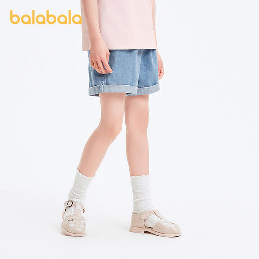 巴拉巴拉童装儿童裤子女童牛仔短裤夏装款纯棉短裤时尚洋气百搭 商品图2
