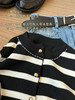 小禾同款2025春黑白条纹针织开衫 商品缩略图10