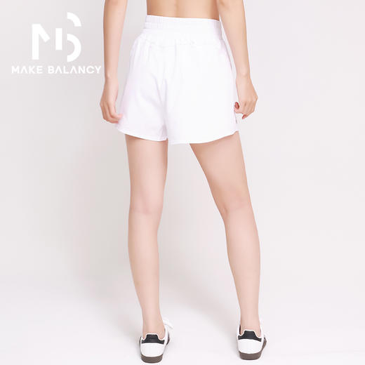Makebalancy/慕柏郦假两件运动短裤带底裤带口袋透气速干弹性修身2357 商品图4